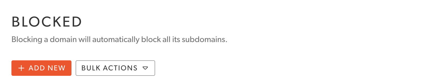 BLOCKED DOMAINS