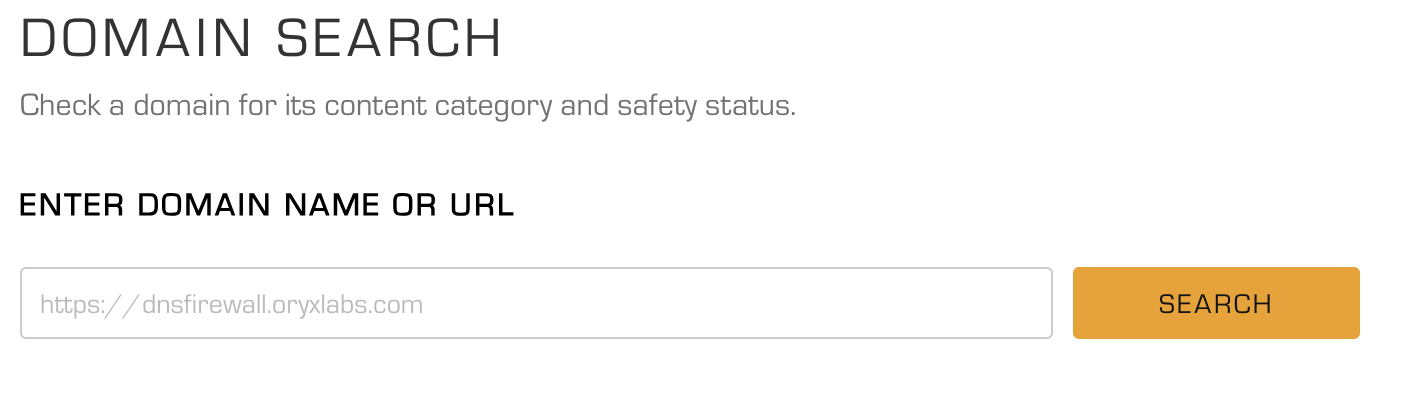 DOMAIN SEARCH