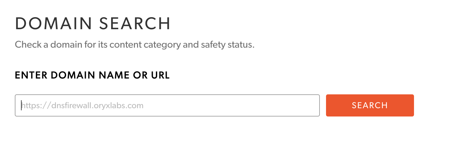 DOMAIN SEARCH
